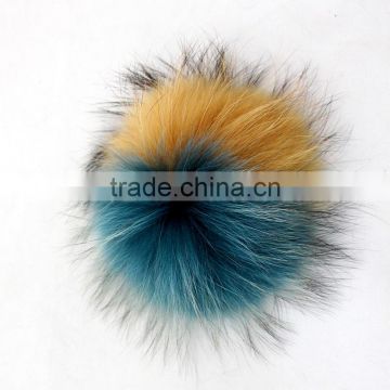 Myfur Top Ball On Winter Beanies Raccoon Fur Bobble Real Fur Pom Poms For Hat