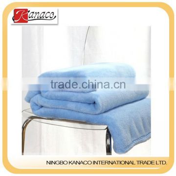 solid color high quality plain dyed polyester blanket(KN-BL-07)