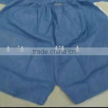 Nonwoven dark blue short underwear pant