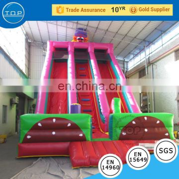 New design fabric material for making pumpkin bounce house bouncy castle slide with great price