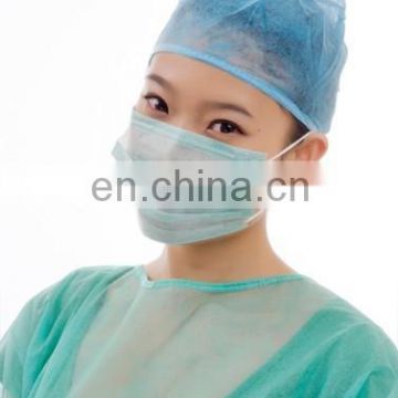 Disposable non woven 3ply face mask with tie on