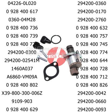 Fuel Pump Pressure Regulator Control Metering Solenoid SCV Valve Unit suction control valve 0928400736 0 928 400 736