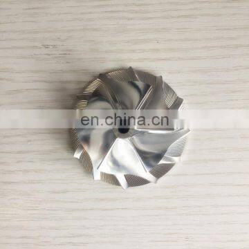 RHF4H 43.50/60.00mm 6+6 blades high performance turbo turbocharger aluminum 2618/Billet/milling compressor wheel