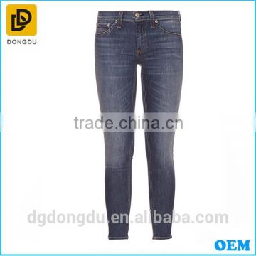 European and American fashion women denim jeans mid-rise skinny jeans