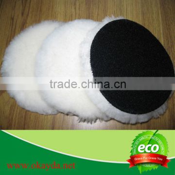 Sheep wool stainless car care product buffing pad