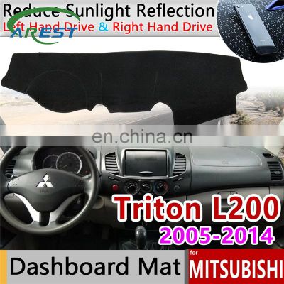 for Mitsubishi L200 Triton Strada Strakar Barbarian Hunter Strakar Anti-Slip Mat Dashboard Cover Sunshade Dashmat Accessories