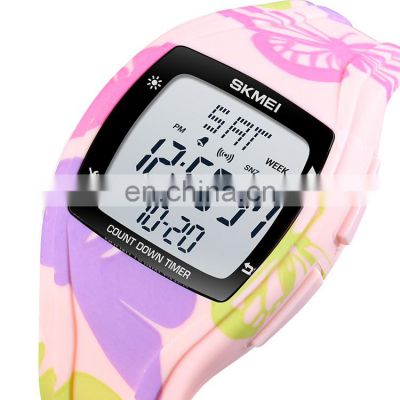 New model Skmei 1610 digital wrist watches fashion sport watches for men PU case strap