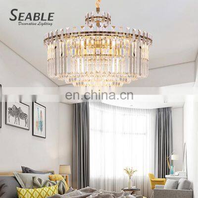 Luxury Design indoor Decoration Fixtures Home Villa Cafe Modern Crystal Ceiling Chandelier