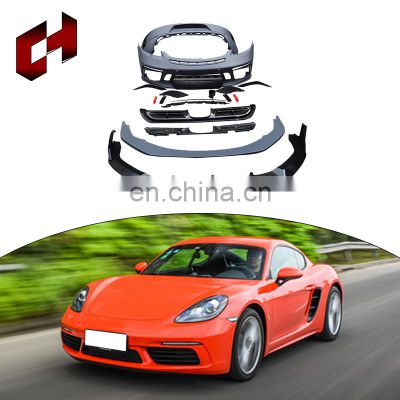 CH Good Price High Fitment Bumpers Tuning Front Lip Support Splitter Rods Car Body Kit For Porsche 718 2016-2018 to GTS