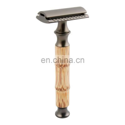 High Quality Natural Ecofriendly Bamboo Shaver Double Edge Adjustable Bamboo Safety Razor