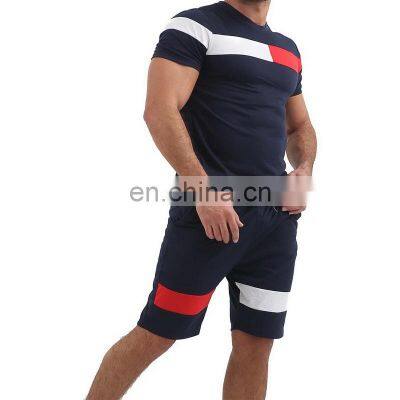 Custom Logo Summer Mens Sets Sportswear 2 Pieces Suits Polo T Shirt Short Tracksuits Men Running