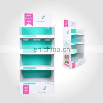 Supermarket Promotional Corrugated Cardboard displayed stand Rack supermarket counter floorboard Carton Paper advertising Stand