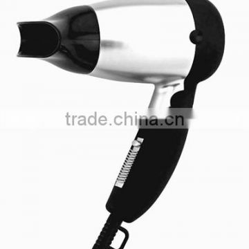 1200W mini foldable handle dual voltage with diffuser hotel hair dryer