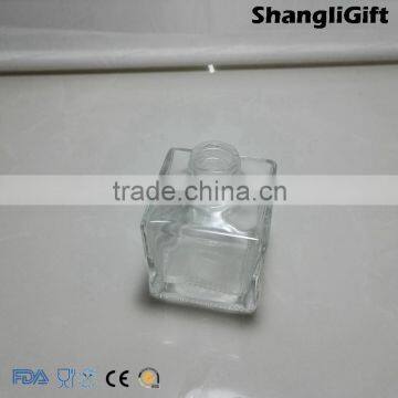 110ml Thick Bottom Glass Aroma Bottle Screw Cap Square Bottles