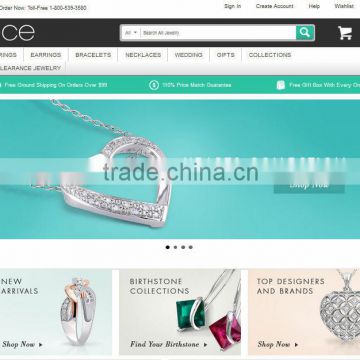 Jewelry Ecommerce Website Design and Development in drupal , wordpress, magento