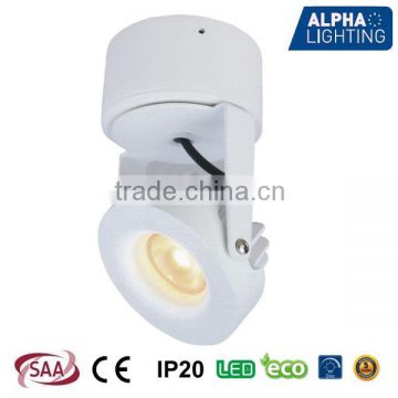 China high quality aluminum 8W rotatable led surface light, led ceiling downlight, led ceiling light