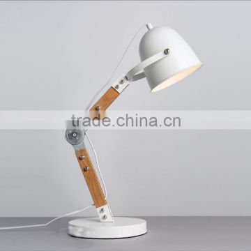 a table lamp modern for hotel shop home decorative wooden metal table light made in china