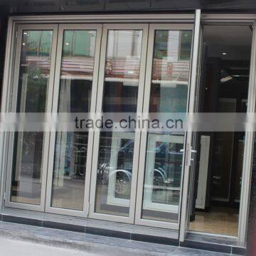 Outdoor folding screen door garage door large openning space & modern designed color