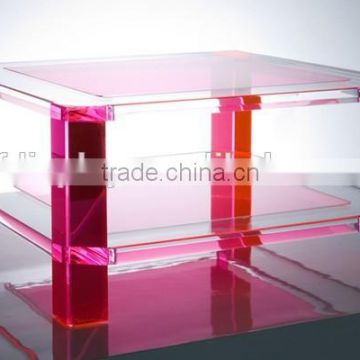 translucent color morden acrylic coffee table