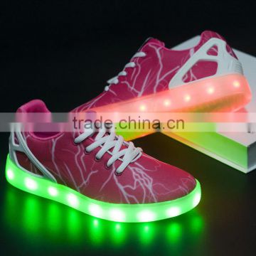 Glamour 3D print Led Light Shoes for women & men