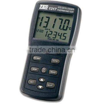 ( Platinum RTD Thermometer ) TES Model: TES-1317 / TES-1318