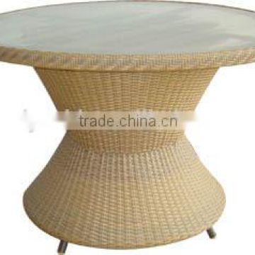 outdoor furniture rattan table with different table top