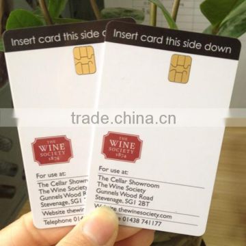 Rfid printable SLE5542 /SLE4442 contact IC card for Hotel or bar Factory supplier directly