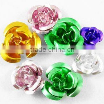 Vintage Mixed Aluminum Beads, Cheap Flower, 6-12mm(CX044Y)