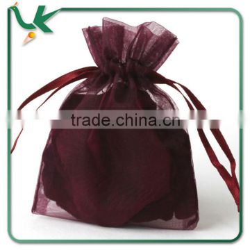 China Wholesale 3'' x 4'' Plum Organza Bag