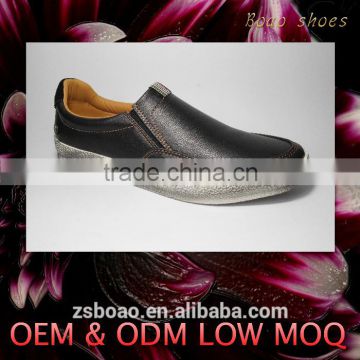 2015 leather fashion men casual shoe