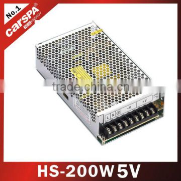 HS Series Compact Single 200W 5V 40A Switching Power Supply (HS-200W)