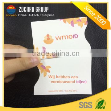 Eco-Friendly PVC Card Holder Plastic Card Sleeve for Security