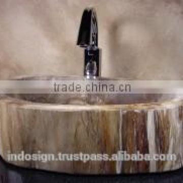 Petrified Wood Sinks, handmade, very unique