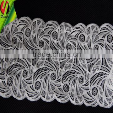 Lace textile by Jacquard machine 17 CM wide stretch lace trimming