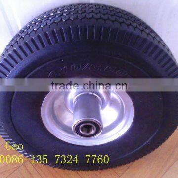 best quality of solid polyurethane tire 4.10/3.50-4 made in qingdao