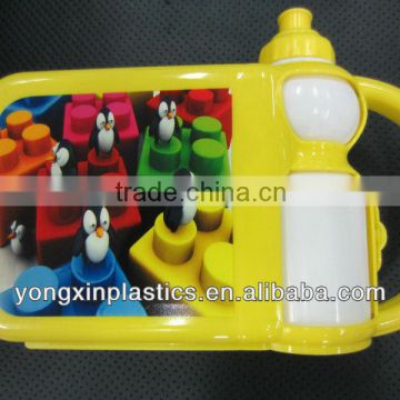 kids plastic lunch box with handle