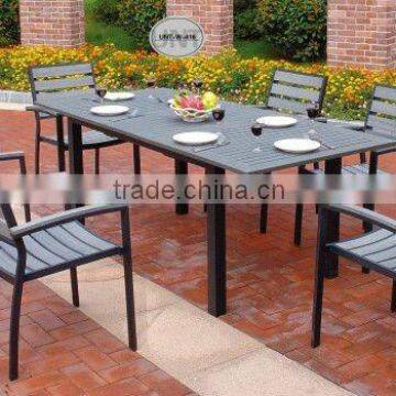 7pcs outdoor polywood dinning set UNT-W-416