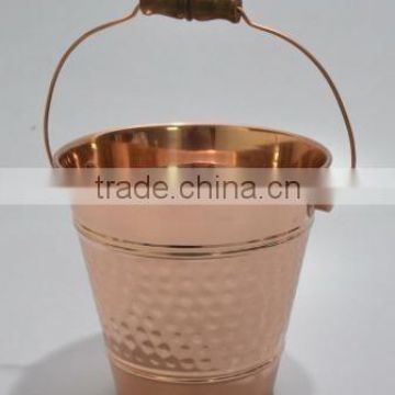 Solid Copper Buckets in various designs