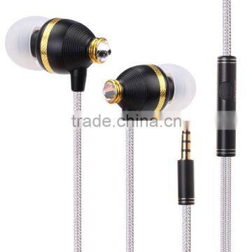 Factory Good Quality BENWIS EMP 100 Diamond Design Wired Earphone for iPhone,for iPad, for Samsung mobile phone Earphone with Mi