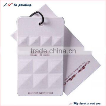 high quality embossed paper hangtags for sale in shanghai