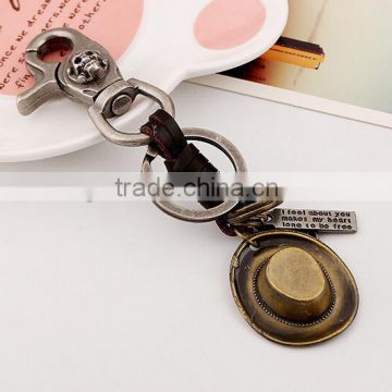 Nice leather gifts for boyfriend Vintage leather keychain