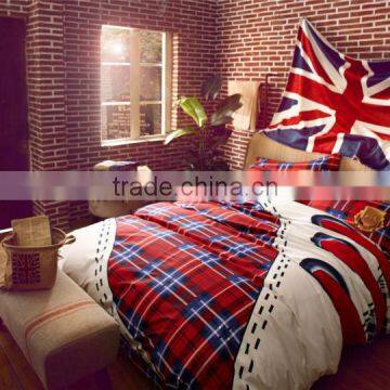 100%cotton fashion and comfortable preppy style 3d duvet set