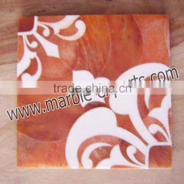 Marble tile Brownish-White