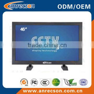 46 inch Rugged metal case cctv monitor for surveillance system