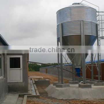 Controlled poultry farm feed silo