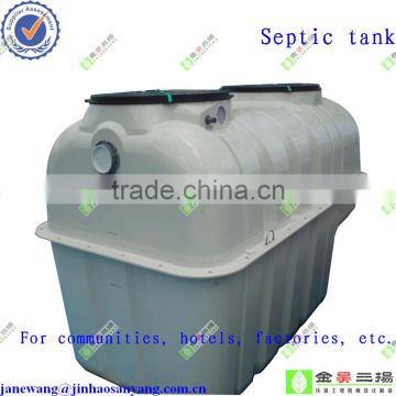 FRP septic tanks for waste