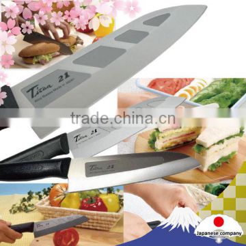 Reliable and High quality titanium kitchen knife with The sharpness and beauty made in Japan