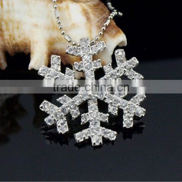 14062 silver snowflake necklace women's jewelry
