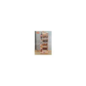 POP Free Floor Standing Corrugated Cosmetic Display Stands for Exhibition