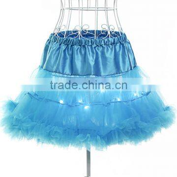 Led Light Up Tutu Mini Skirt Party Stage Show Club Dress